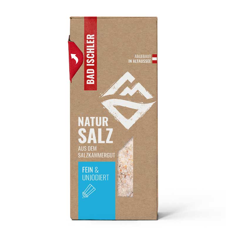 BAD ISCHLER Natursalz fein & unjodiert 350g